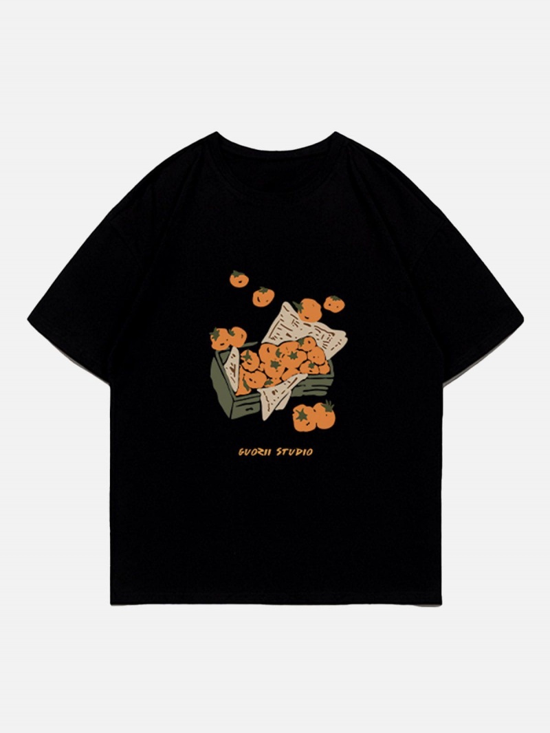 Abricot  T Shirts Aelfric Eden Tomatoes Print Tee - LWQ-7315918